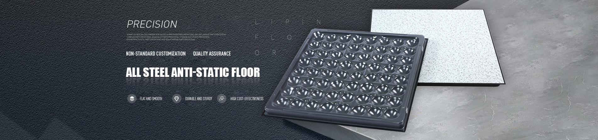 All steel anti static floor